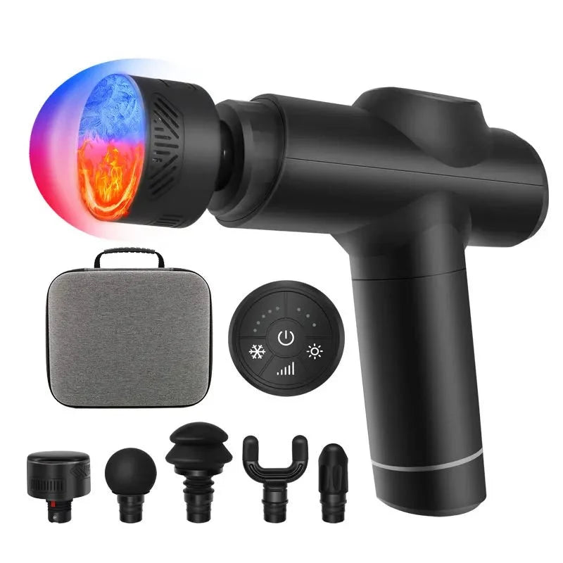 SANA CRIO-TERM — kit completo: pistola de percussão com cabeça térmica de calor e frio, painel de controle, estojo e ponteiras